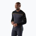 Thermo-Longsleeve Herren Smartwool Classic Thermal Merino Base Layer Colorblock Crew Boxed charcoal/honey gold