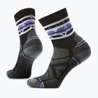 Damensocken Smartwool Hike Light Cushion Zig Zag Valley Mid Crew black