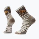 Socken Smartwool Hike Targeted Cushion Bear Stripe Mid Crew ash