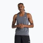 Men's New Balance Race Day Tank graphitfarbenes Lauftank-Top