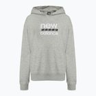 Damen New Balance Sport Grafik French Terry Hoodie sportlich grau