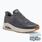 Schuhe Herren SKECHERS Uno Tres-Air Necessairy Comfort charcoal