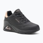 Schuhe Damen SKECHERS Uno Wedge Hi Steps black/rose gold