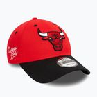 Mütze Basecap New Era Side Patch 940 Bulls red