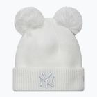 Damen Wintermütze New Era Double Pom Knit Beanie New York Yankees weiß