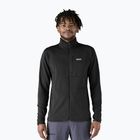 Herren Patagonia R1 Hybrid Fleece-Sweatshirt schwarz