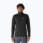 Herren Patagonia R1 Hybrid Fleece-Sweatshirt schwarz