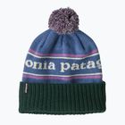 Patagonia Powder Town Park Stripe Wintermütze: Barnacle blau