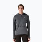 Damen Softshelljacke Patagonia R1 Hybrid Pullover Hoody smolder blau
