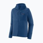 Herren Patagonia R1 Thermal Full Zip Hoody clement blau trekking Sweatshirt