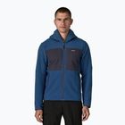 Herren Patagonia R2 TechFace Hoody Softshell Jacke clement blau