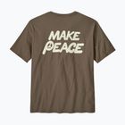 Herren Patagonia Balance Bio-Friedenssamen / Marlow braun t-shirt