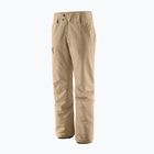 Damen Skihose Patagonia Isolierte Powder Town Ruder hellbraun