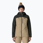 Patagonia Damen Isolierte Powder Town Ruder braun regen Jacke