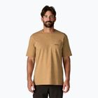 Herren Patagonia Boardshort Logo Tasche Responsibili t-shirt talon gold