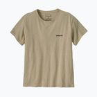 Damen Patagonia P-6 Logo Responsibili-Tee Bimsstein-T-Shirt