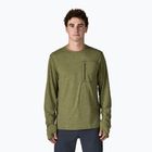 Herren-Langarmshirt Patagonia Capilene Cool Sun caper green/buckhorn green x-dye
