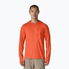 Herren Sweatshirt Patagonia Capilene Cool Sun Hoody coal orange/light coal orange x-dye
