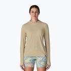 Damen Sweatshirt Patagonia Capilene Cool Ultra Hoody pumice/dyno white x-dye