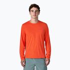 Longsleeve Herren Patagonia Capilene Cool Daily - Boardshort Logo orange peel/light orange peel x-dye