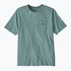 Herren T-Shirt Patagonia Boardshort Logo Pocket Responsibili blue sage
