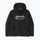 Herrenpullover Patagonia '95 Oval Logo Uprisal Hoody Black: Kaleido