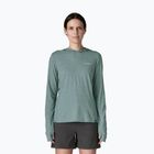 Damen Sweatshirt Patagonia Capilene Cool Sun Hoody nouveau green/blue sage x-dye