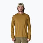 Herren Sweatshirt Patagonia Capilene Ultra Hoody bobcat brown/light bobcat brown x-dye