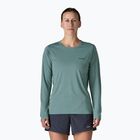 Damen-Langarmshirt Patagonia Capilene Cool Daily Shirt - Boardshort Logo blue sage/light blue sage x-dye