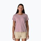 Shirt Damen Patagonia P-6 Logo Responsibili-Tee qulet violet