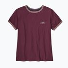 Damen-T-Shirt Patagonia Fitz Roy Foothills Ringer Tee berry fig