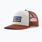 Basecap Patagonia P-6 Logo Trucker Hat white w/rusty red