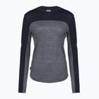 Damen-Langarmshirt icebreaker Merino 125 Cool-Lite Sphere Tee CB midnnavy hthr/midnnavy/cb