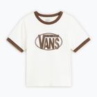 Damen T-Shirt Vans Center Chest Ringer Tee egret