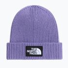 Wintermütze The North Face Logo Box Cuffed grounded plum