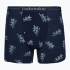 Thermo-Boxershorts für Herren Icebreaker Merino 150 Anatomica BearTour AOP Boxers midnight navy