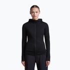 Damen-Trekkingsweatshirt Icebreaker Merino 200 Realfleece Descender Half Zip Hoodie black