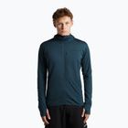 Herren-Trekkingsweatshirt Icebreaker Merino 300 Realfleece Descender Zip Hoodie abyss