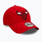 Neue Era Tonal Check 9Forty Chicago Bulls Baseballkappe rot