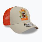 New Era Sommer Patch Trucker Baseballmütze hellbeige