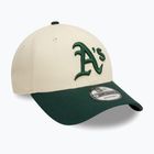 Neue Era Colourblock 9Forty Oakland Athletics Baseballkappe hellbeige