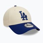 Neue Era Colourblock 9Forty Los Angeles Dodgers Baseballkappe hellbeige
