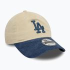 Neue Ära Block Cord 9Twenty Los Angeles Dodgers Baseballmütze hellbeige