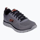 Herren Schuhe Skechers Track Leshur charcoal/orange