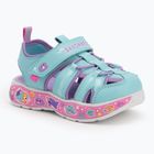SKECHERS Kindersandalen Play Scene Splash Cute Crew türkis/lavendel