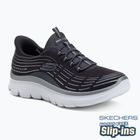 Damen Schuhe SKECHERS Summits Plus Soft Luster charcoal/silver