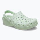 Crocs Classic Floral Cutout Clog Flip-Flops Jade Farbton