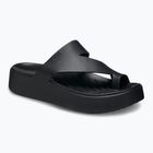 Crocs Getaway Platform Zehenschleife Damen Flip Flops schwarz