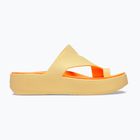 Damen Flip-Flops Crocs Getaway Platform Toe Loop golden hour