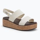 Crocs Brooklyn Cork Low Wedge Damen Kreide Sandalen